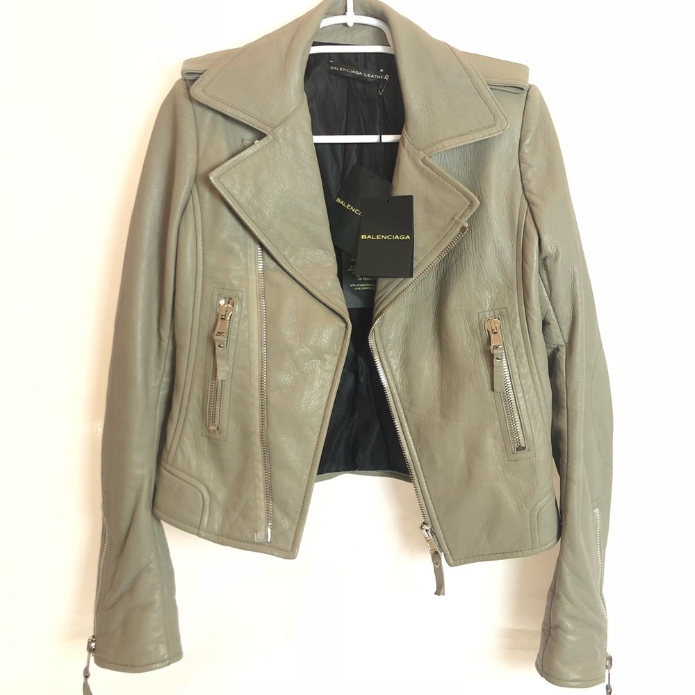 Balenciaga Leather Jacket. NWT